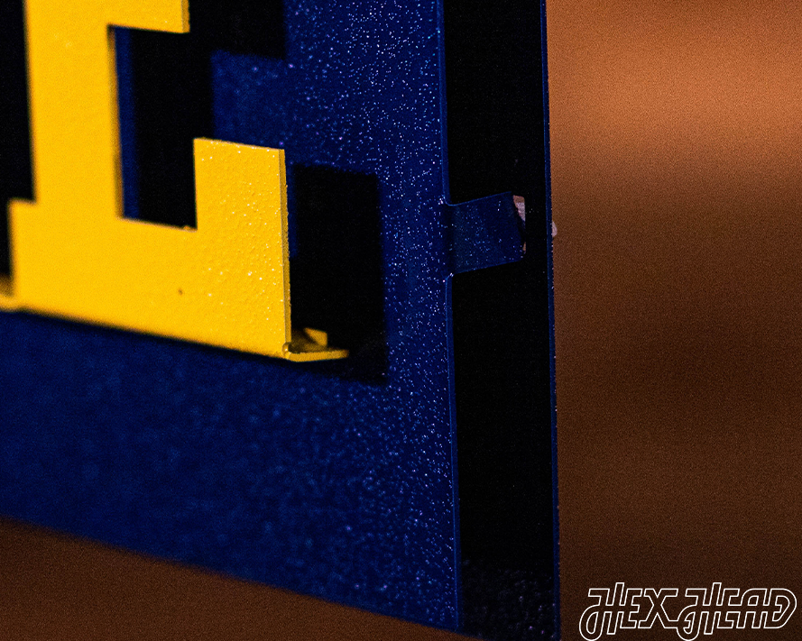 Michigan "GO BLUE!" 3D Metal Wall Art