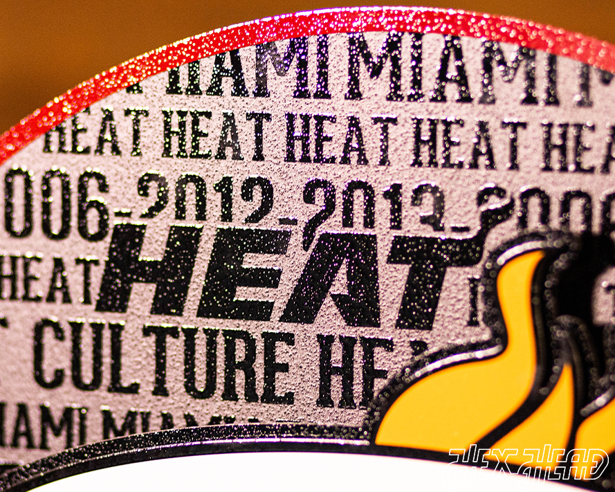 Miami Heat CRAFT SERIES 3D Vintage Metal Wall Art