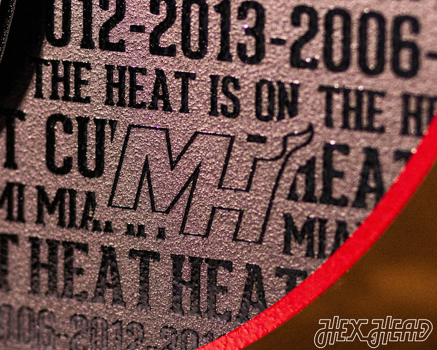 Miami Heat CRAFT SERIES 3D Vintage Metal Wall Art