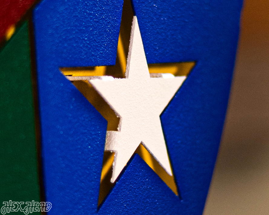 US Army 75th Regiment Rangers Shield 3D Vintage Metal Wall Art