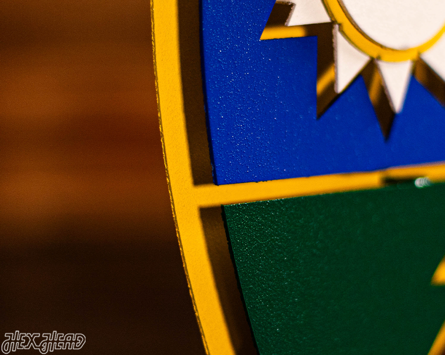 US Army 75th Regiment Rangers Shield 3D Vintage Metal Wall Art