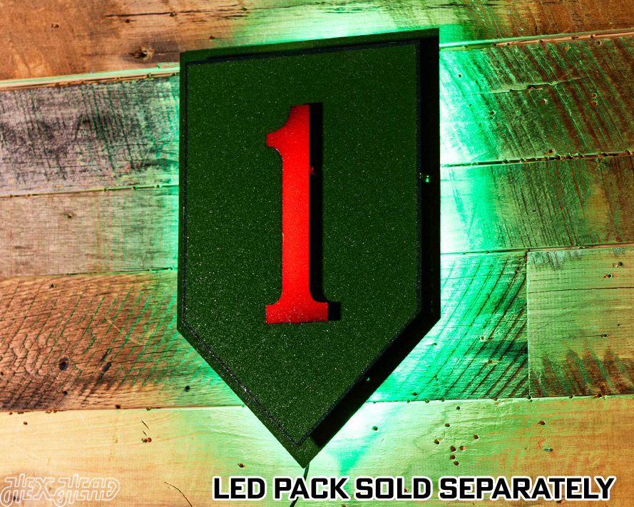 US Army 1st Infantry Patch 3D Metal Wall Art