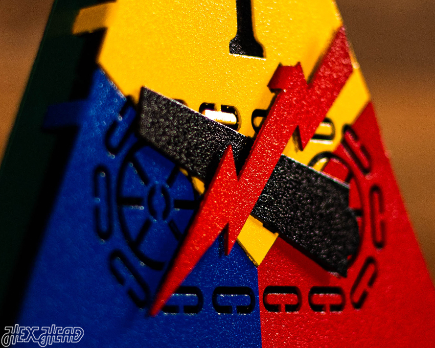 US Army 1st Armored Division "OLD IRONSIDES" 3D Metal Wall Art