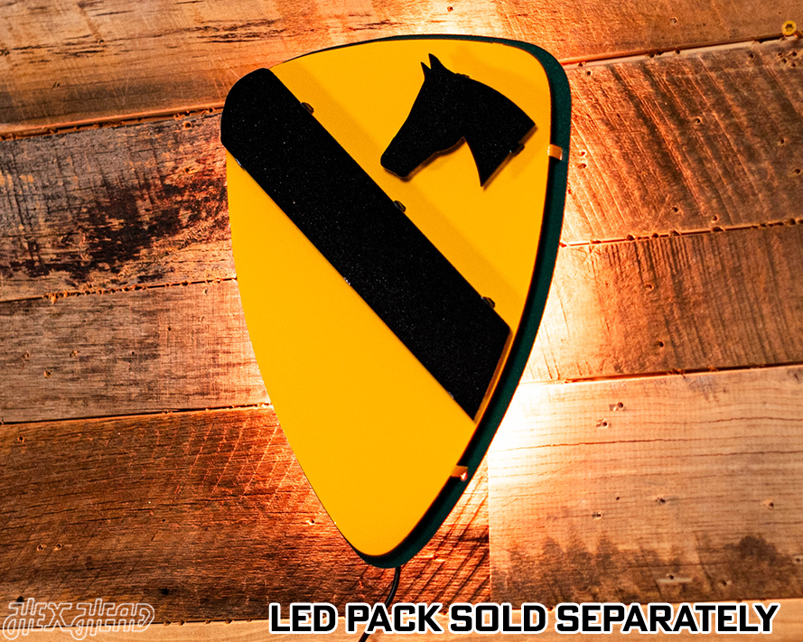 US Army 1st Cavalry Patch 3D Metal Wall Art