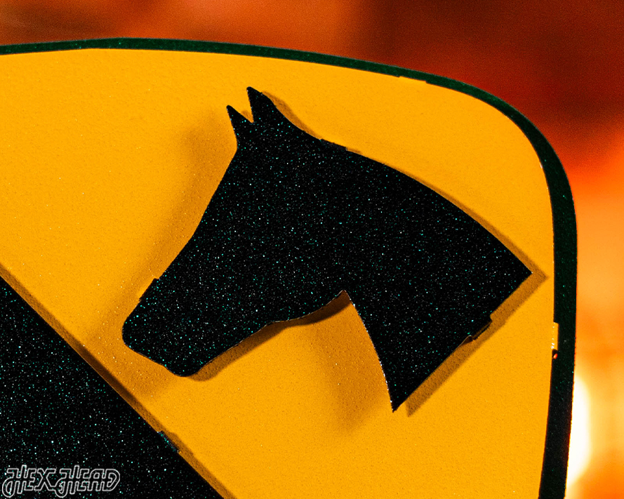US Army 1st Cavalry Patch 3D Metal Wall Art