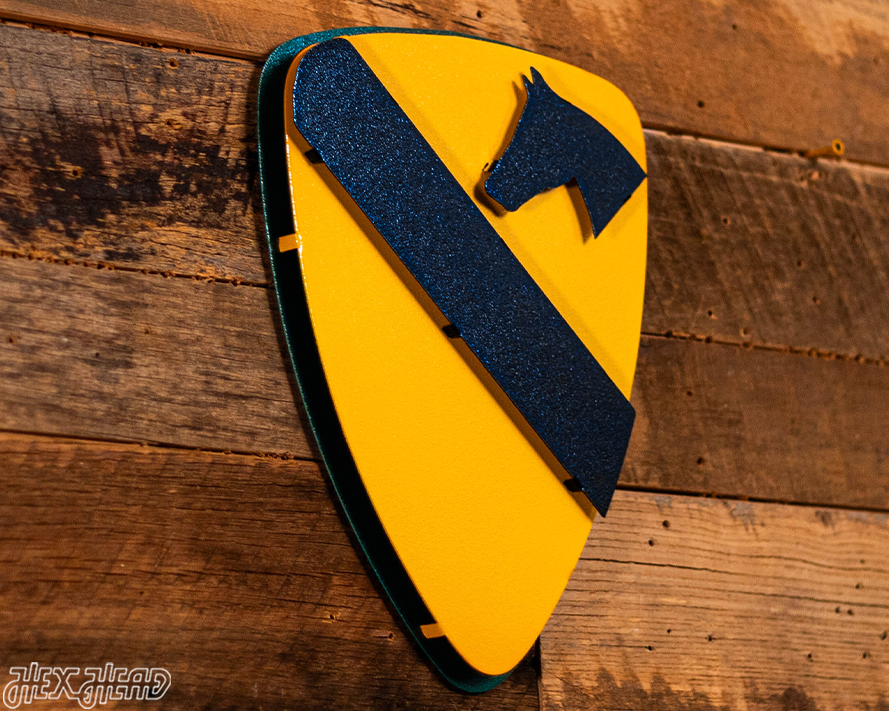 US Army 1st Cavalry Patch 3D Metal Wall Art