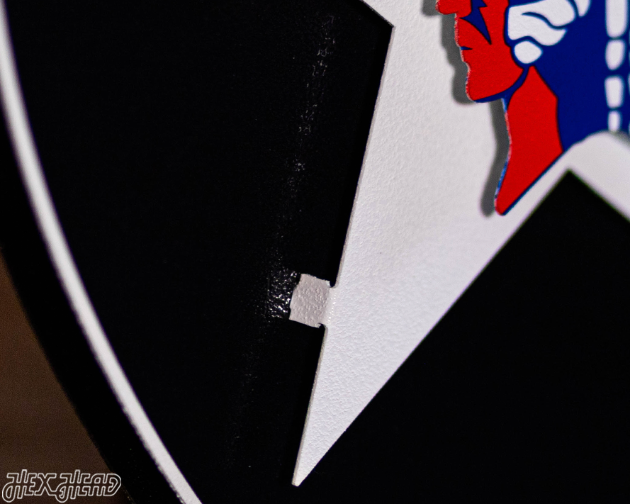 US Army 2nd Infantry Patch 3D Vintage Metal Wall Art