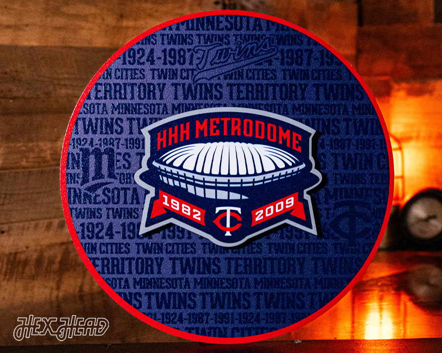 Minnesota Twins CRAFT SERIES 3D Embossed Metal Wall Art