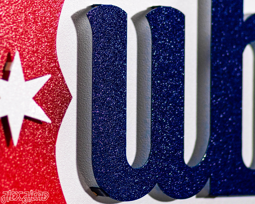 Chicago Cubs Alternate Logo 3D Metal Wall Art