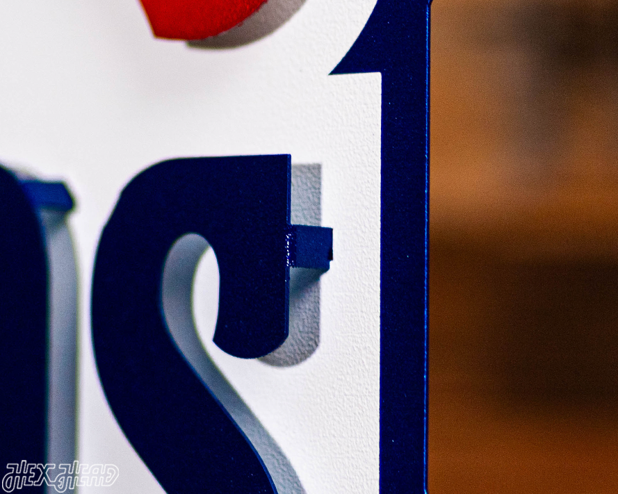 Chicago Cubs Alternate Logo 3D Metal Wall Art