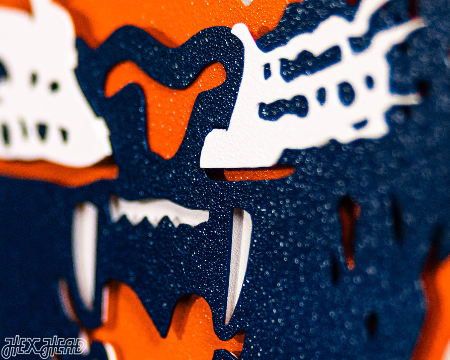 Detroit Tigers Crest Logo 3D Metal Wall Art