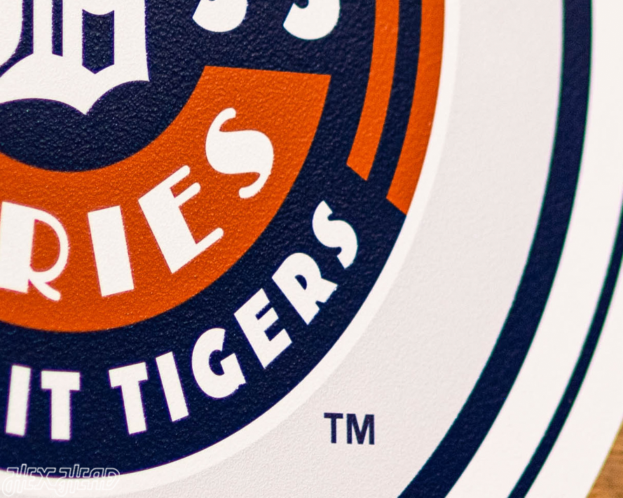 VARSITY Collection- SINGLE Layer 1935 World Series Detroit Tigers Metal Wall Art