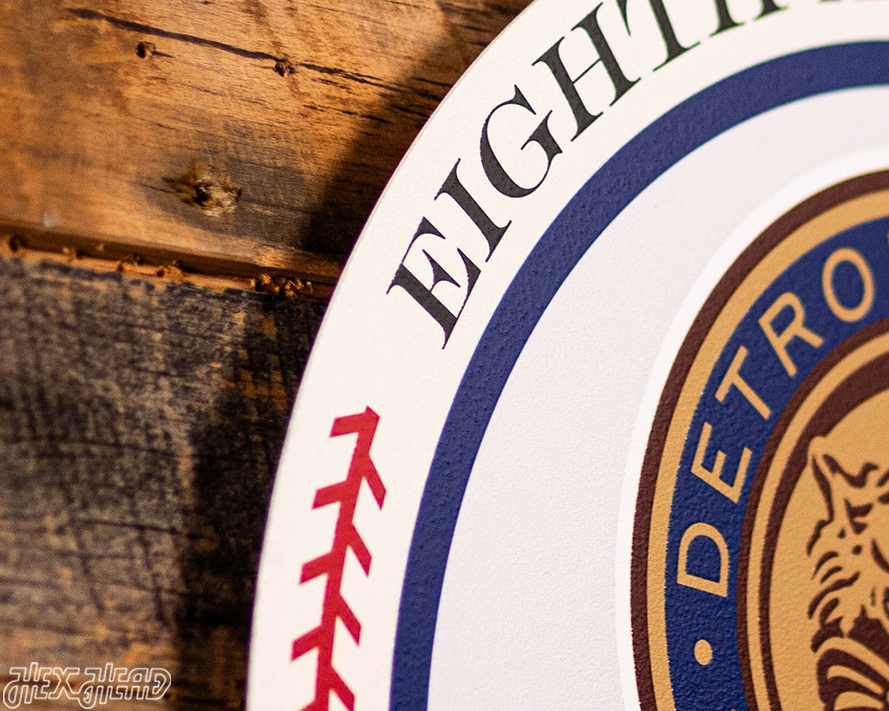 VARSITY Collection- SINGLE Layer 1968 World Series Detroit Tigers Metal Wall Art