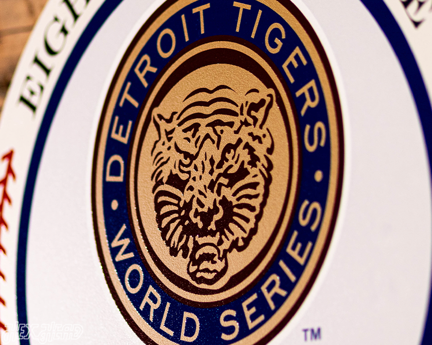 VARSITY Collection- SINGLE Layer 1968 World Series Detroit Tigers Metal Wall Art