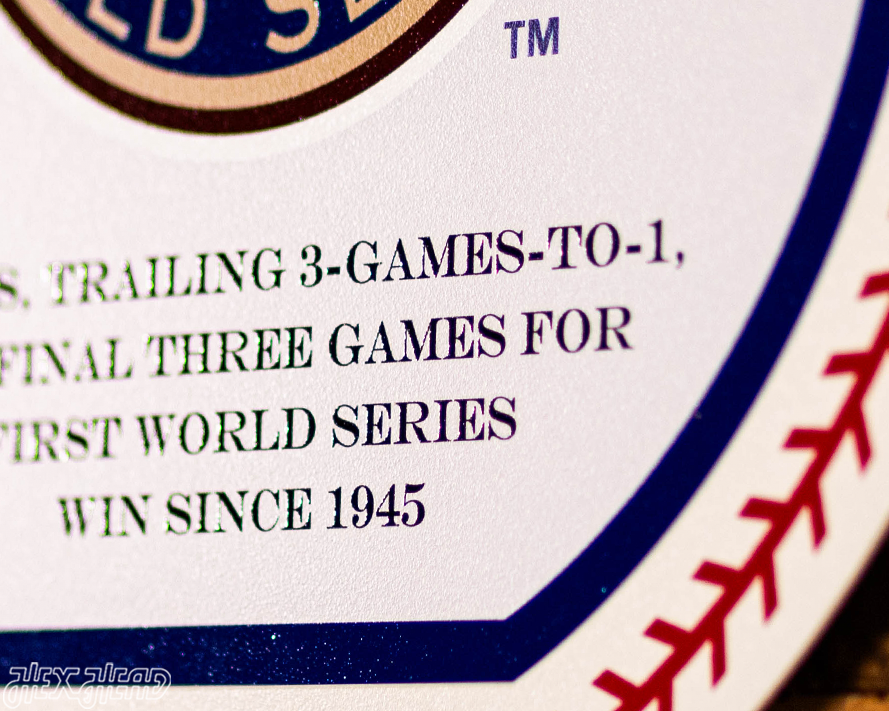 VARSITY Collection- SINGLE Layer 1968 World Series Detroit Tigers Metal Wall Art