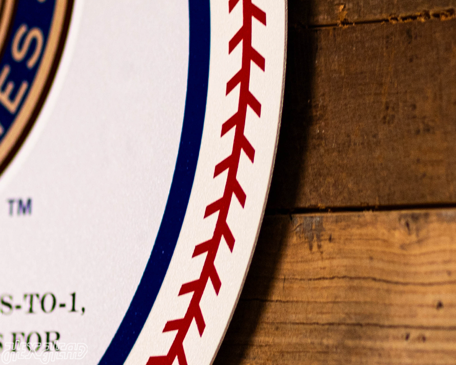 VARSITY Collection- SINGLE Layer 1968 World Series Detroit Tigers Metal Wall Art