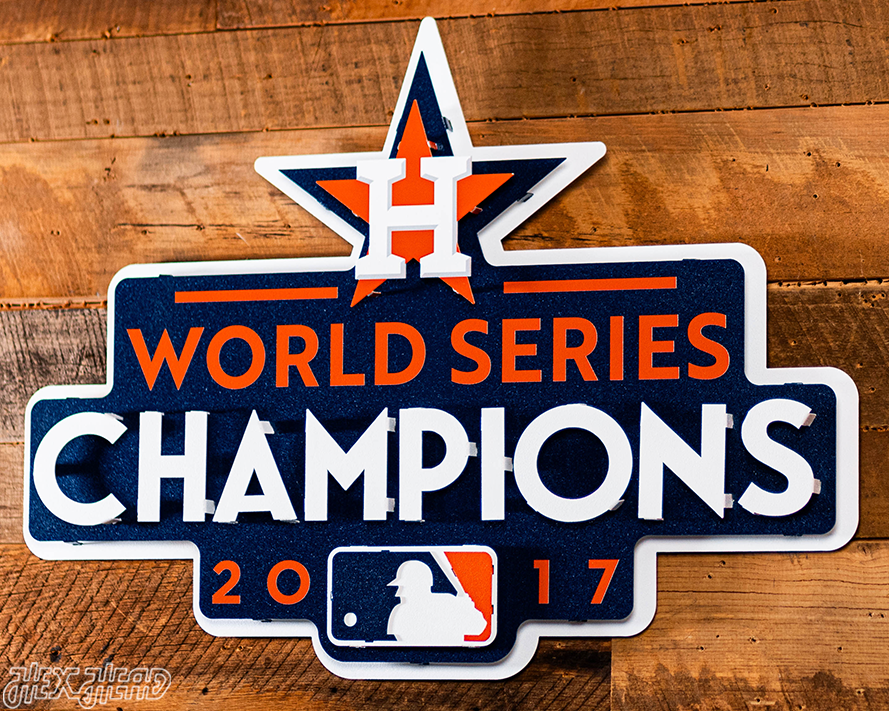 Houston Astros 2017 WORLD SERIES CHAMPIONS 3D Metal Wall Art