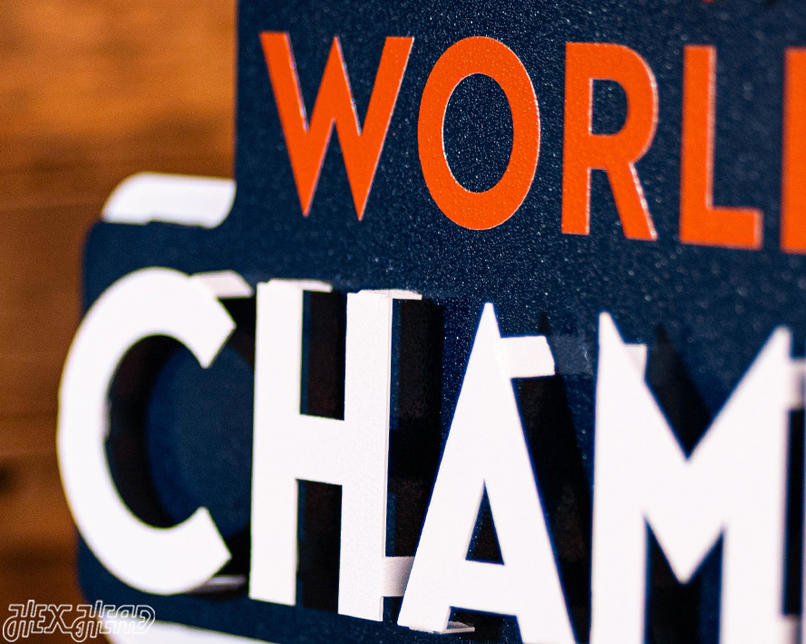 Houston Astros 2017 WORLD SERIES CHAMPIONS 3D Metal Wall Art