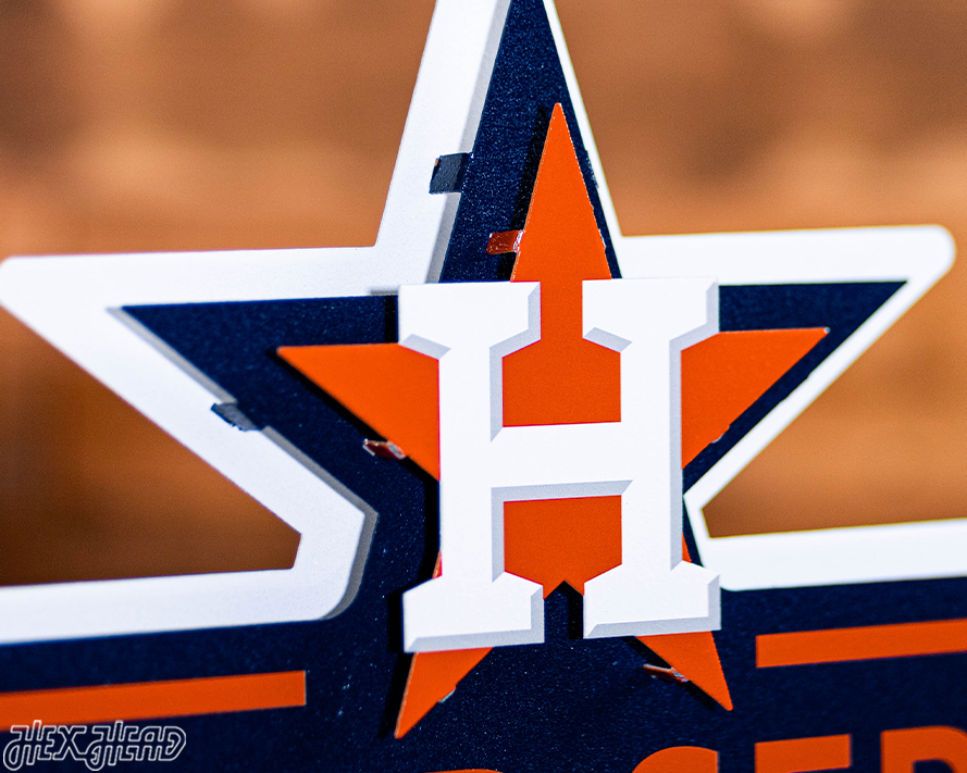 Houston Astros 2017 WORLD SERIES CHAMPIONS 3D Metal Wall Art