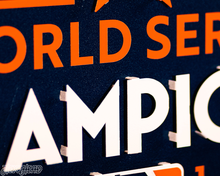 Houston Astros 2017 WORLD SERIES CHAMPIONS 3D Metal Wall Art
