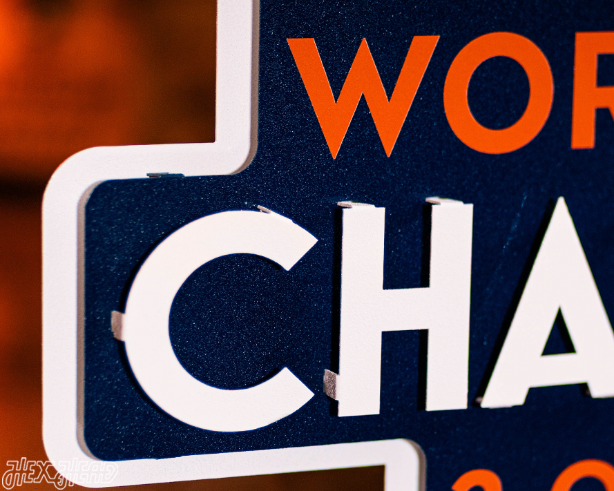 Houston Astros 2017 WORLD SERIES CHAMPIONS 3D Metal Wall Art