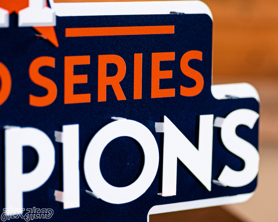 Houston Astros 2017 WORLD SERIES CHAMPIONS 3D Metal Wall Art