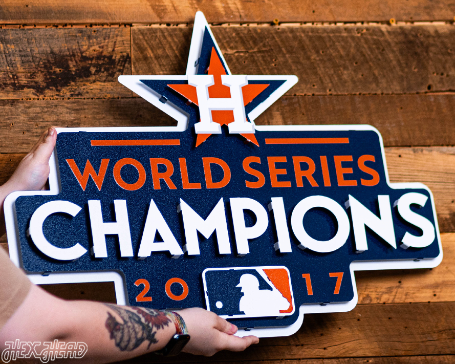 Houston Astros 2017 WORLD SERIES CHAMPIONS 3D Metal Wall Art