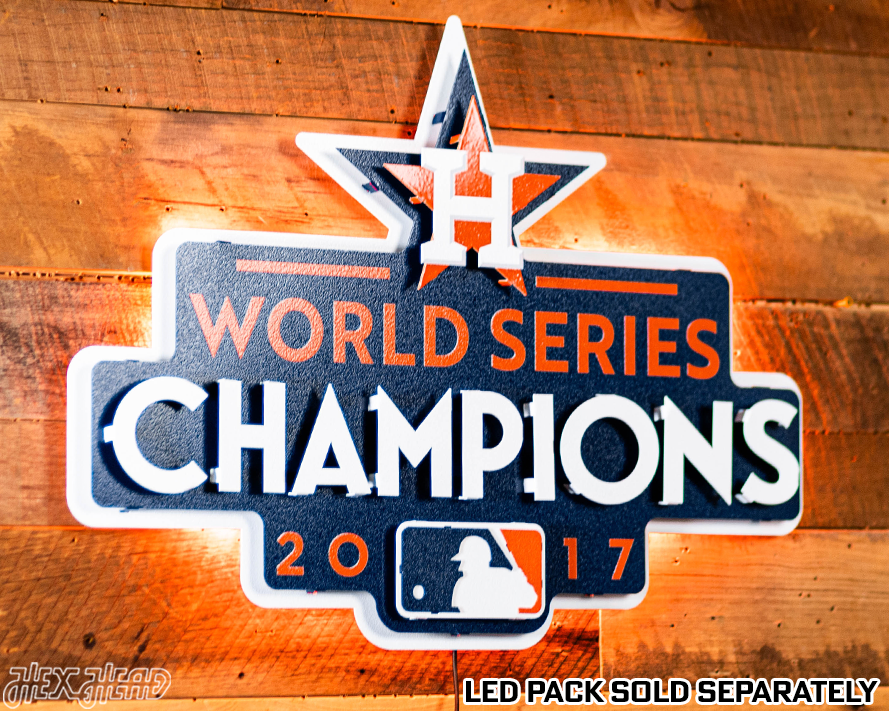 Houston Astros 2017 WORLD SERIES CHAMPIONS 3D Metal Wall Art