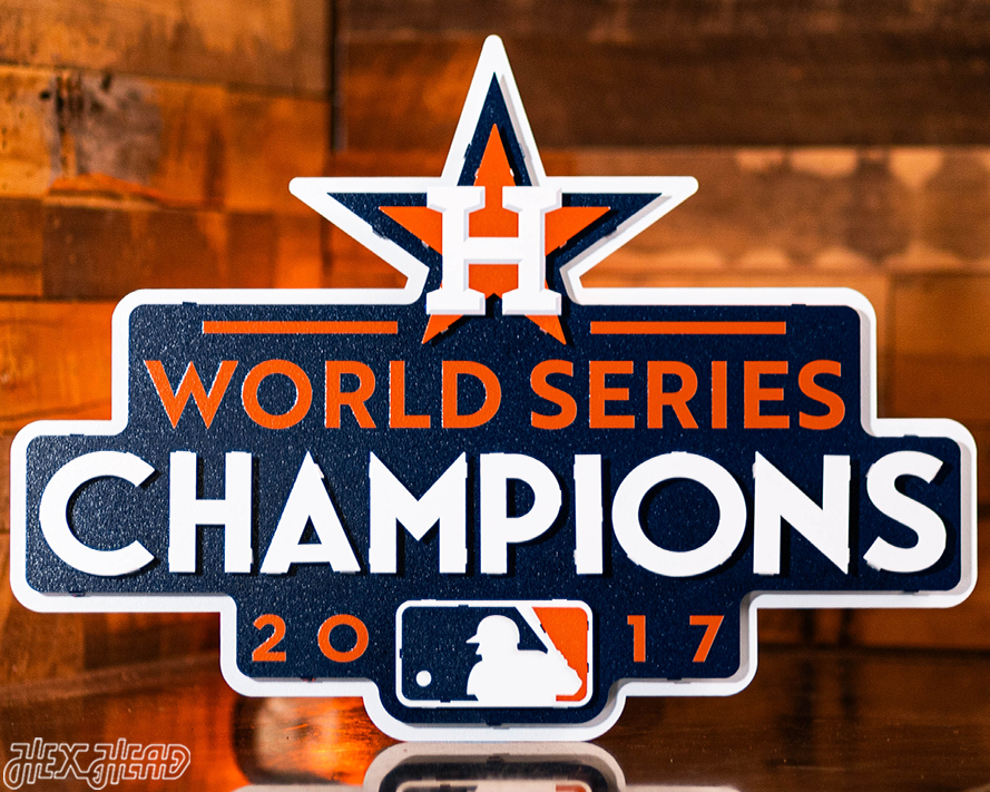 Houston Astros 2017 WORLD SERIES CHAMPIONS 3D Metal Wall Art