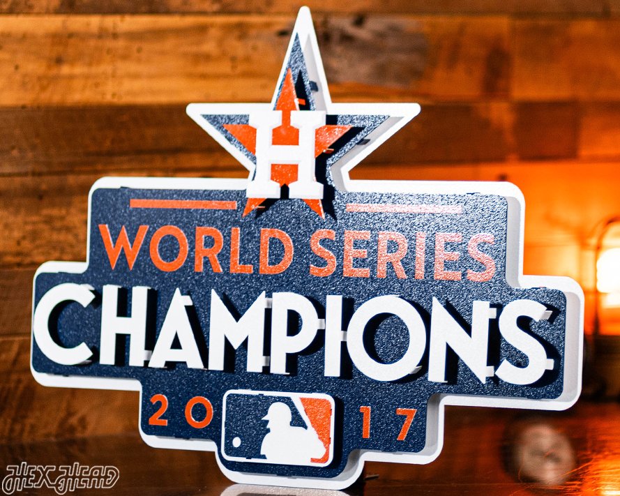 Houston Astros 2017 WORLD SERIES CHAMPIONS 3D Metal Wall Art