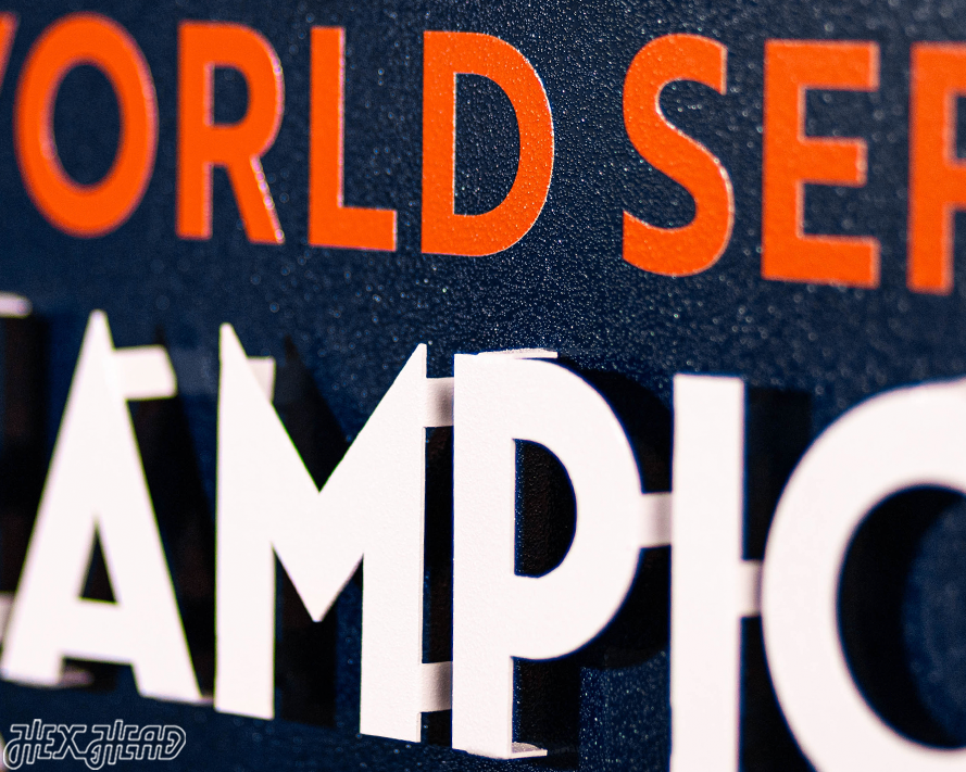 Houston Astros 2017 WORLD SERIES CHAMPIONS 3D Metal Wall Art