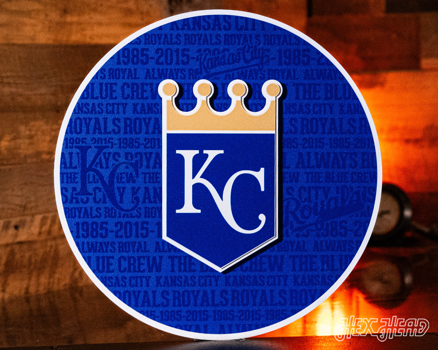 KC Royals Crown Metal Wall Art