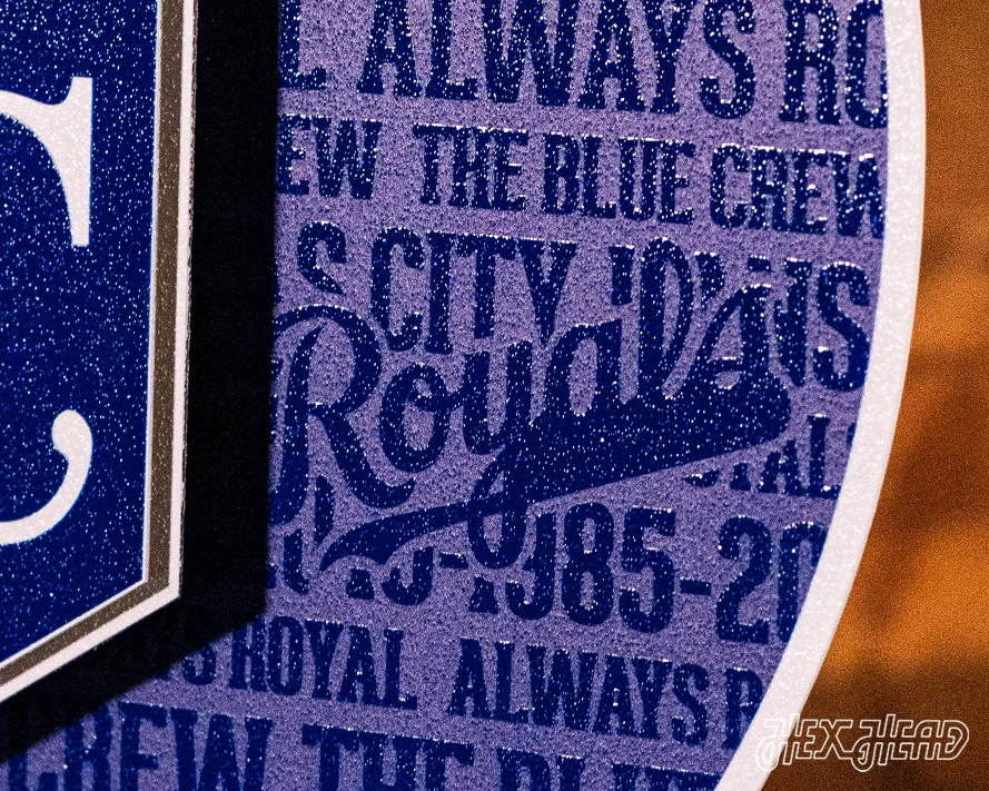 Kansas City Royals CRAFT SERIES 3D Embossed Metal Wall Art