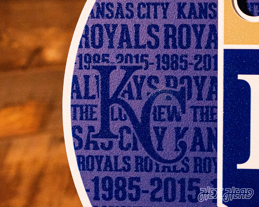 Kansas City Royals CRAFT SERIES 3D Embossed Metal Wall Art