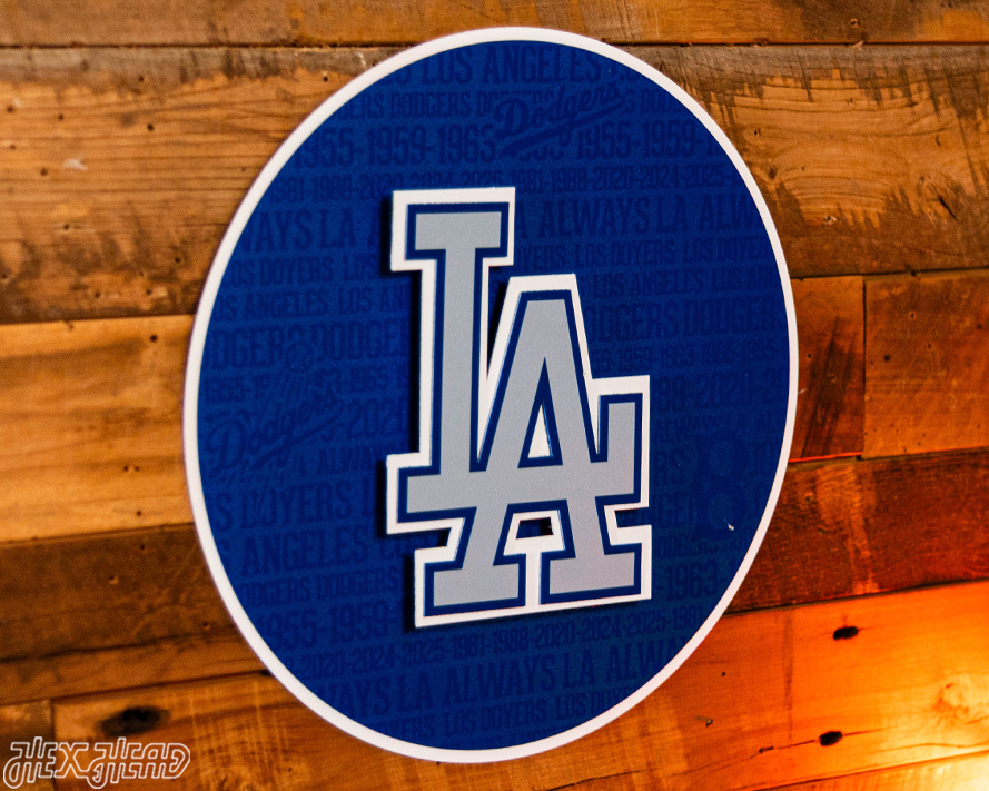 Los Angeles Dodgers CRAFT SERIES 3D Embossed Metal Wall Art