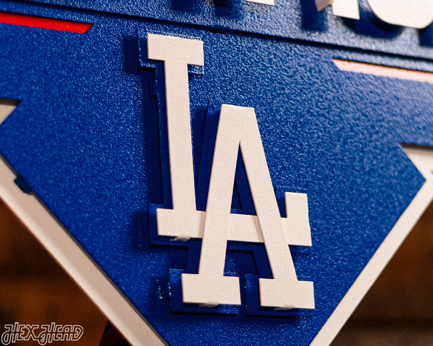 Los Angeles Dodgers 2020 World Series Champions 3D Metal Wall Art