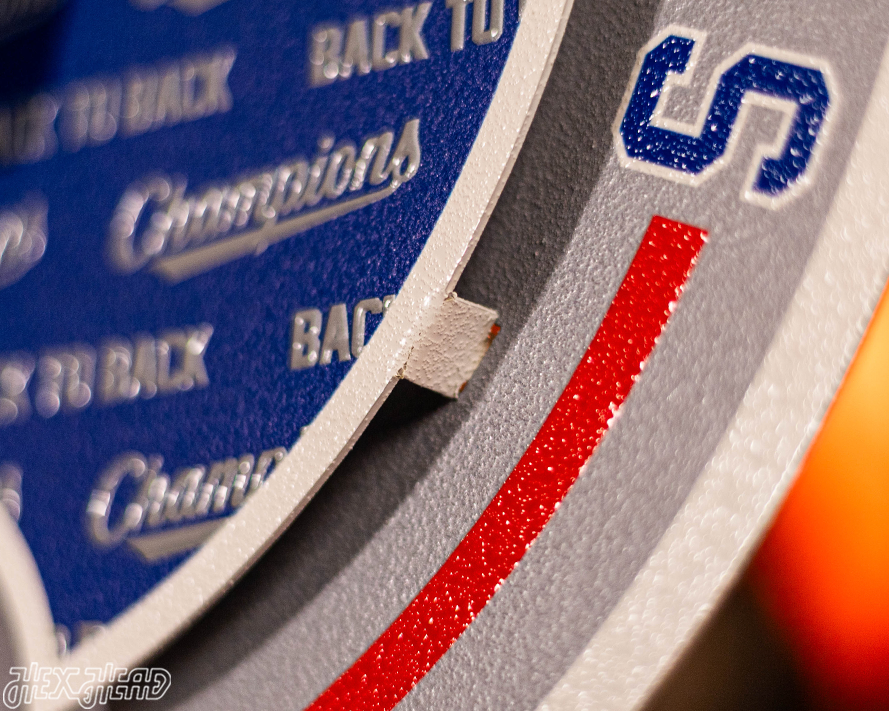 Los Angeles Dodgers "BACK to BACK" 2025 World Series 3D Metal Wall Art