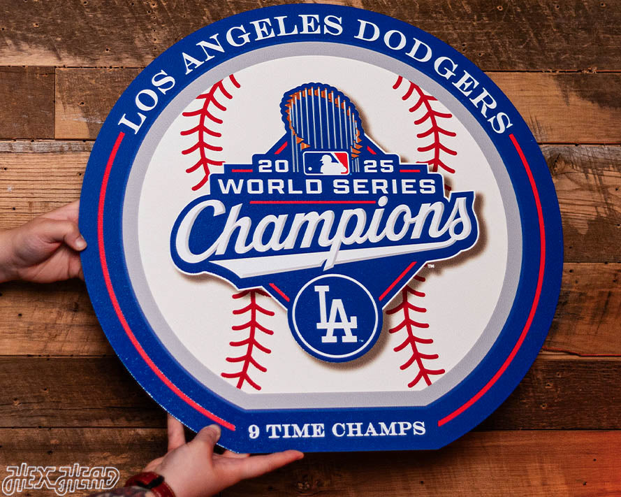 VARSITY Collection- SINGLE Layer Los Angeles Dodgers 2025 World Series Wall Art