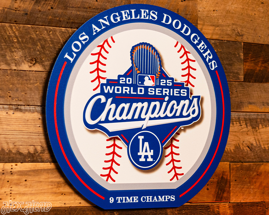 VARSITY Collection- SINGLE Layer Los Angeles Dodgers 2025 World Series Wall Art