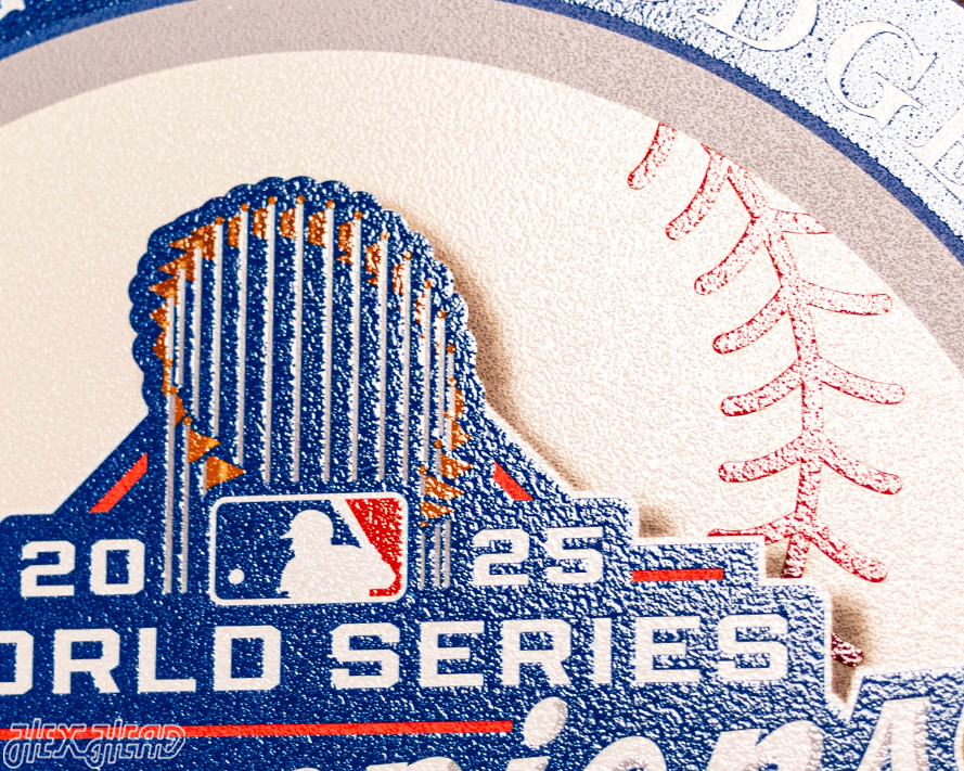 VARSITY Collection- SINGLE Layer Los Angeles Dodgers 2025 World Series Wall Art