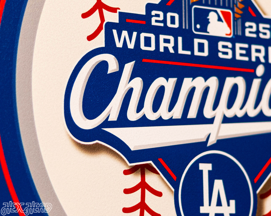 VARSITY Collection- SINGLE Layer Los Angeles Dodgers 2025 World Series Wall Art