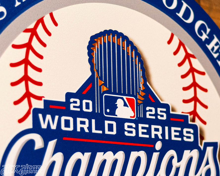VARSITY Collection- SINGLE Layer Los Angeles Dodgers 2025 World Series Wall Art