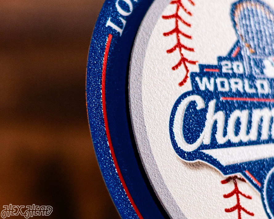 Los Angeles Dodgers 2025 World Series "Double Play" On the Shelf or on the Wall Art