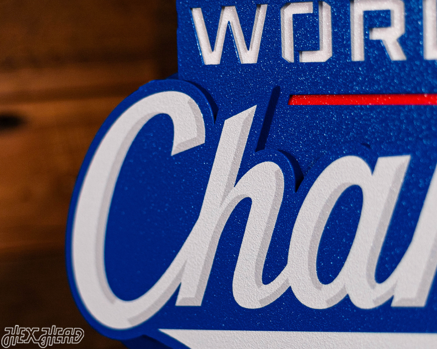 Los Angeles Dodgers 2025 World Series 3D Vintage Metal Wall Art