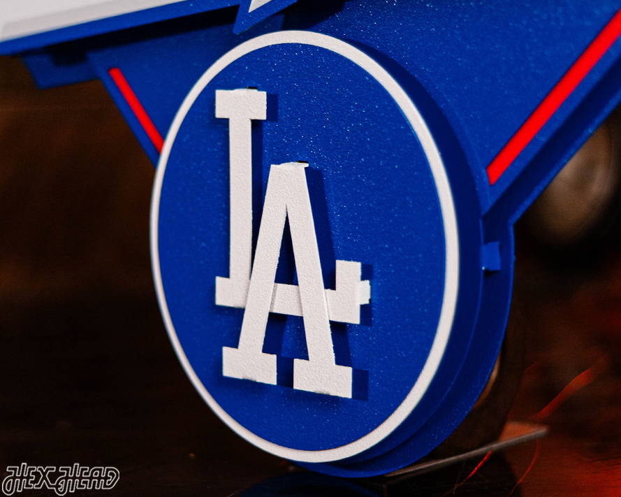 Los Angeles Dodgers 2025 World Series 3D Vintage Metal Wall Art