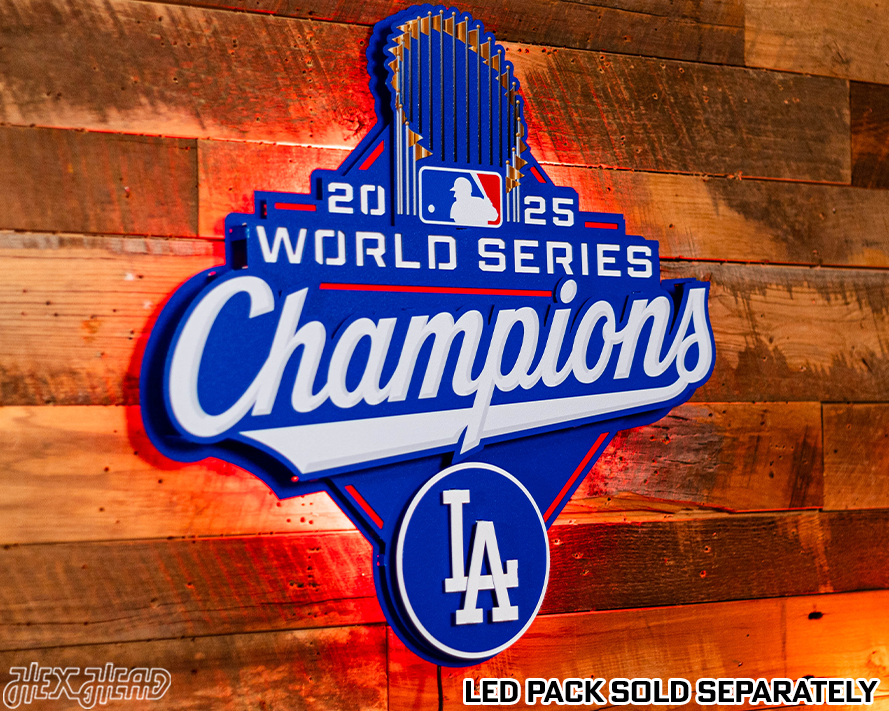 Los Angeles Dodgers 2025 World Series 3D Vintage Metal Wall Art
