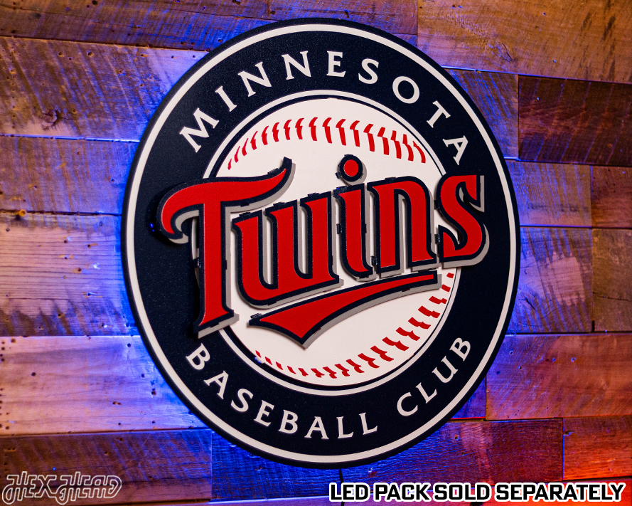Minnesota Twins Crest 3D Metal Wall Art