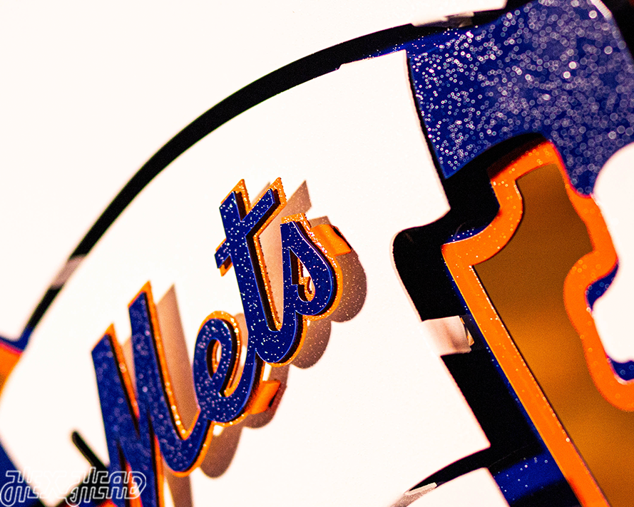 New York Mets "Mr. MET"  3D Vintage Metal Wall Art