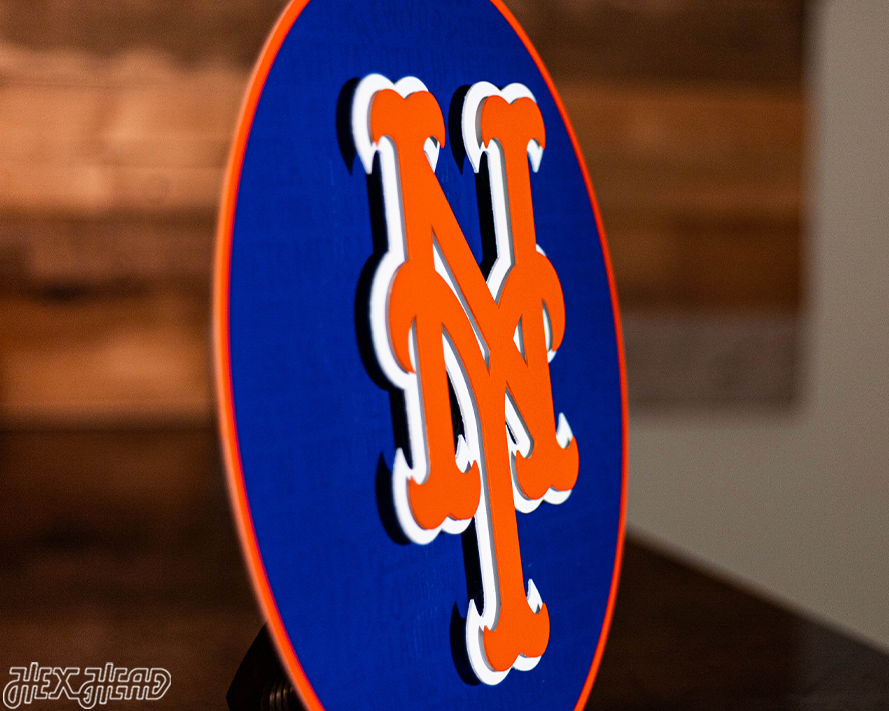 New York Mets CRAFT SERIES 3D Vintage Metal Wall Art