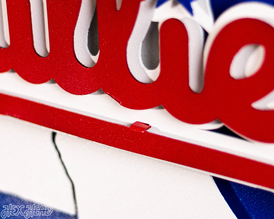 Philadelphia Phillies Crest 3D Metal Wall Art